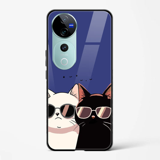 Back Cover for Vivo V40 5G Premium Designer Mobile Glass Cases & Cover - Mypcwala