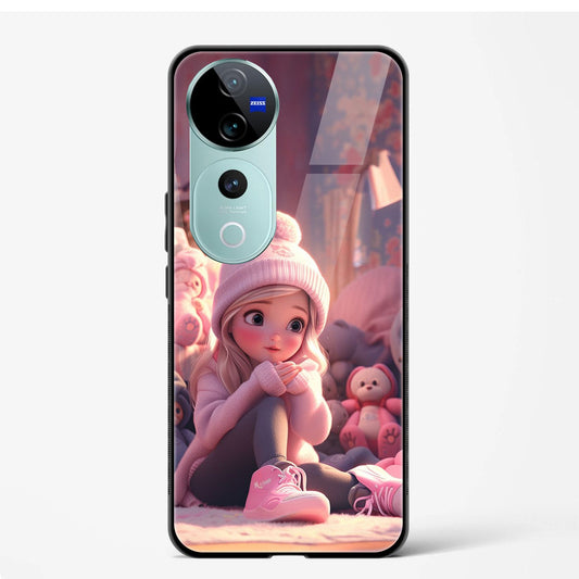 Back Cover for Vivo V40 5G Premium Designer Mobile Glass Cases & Cover - Mypcwala