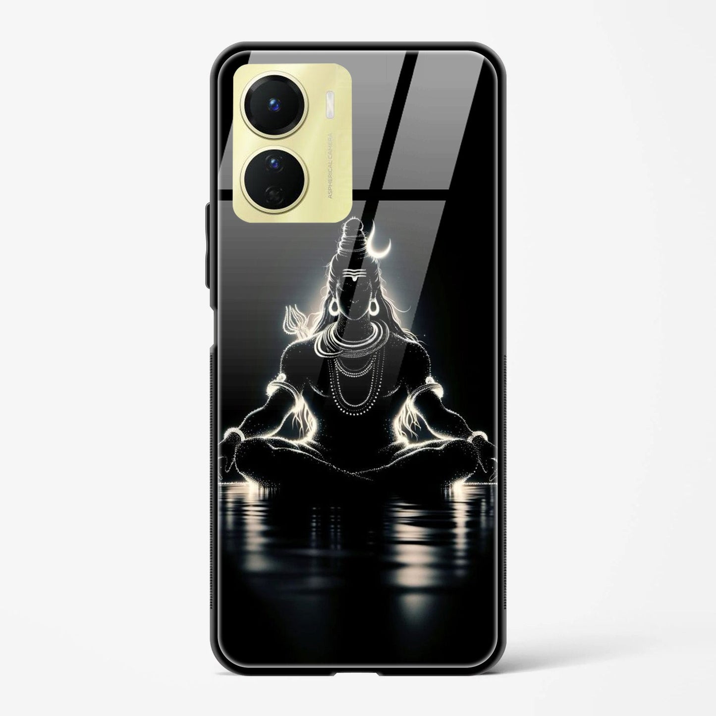 Back Cover for Vivo Y16 Premium Glass Mobile Back Case - Mypcwala