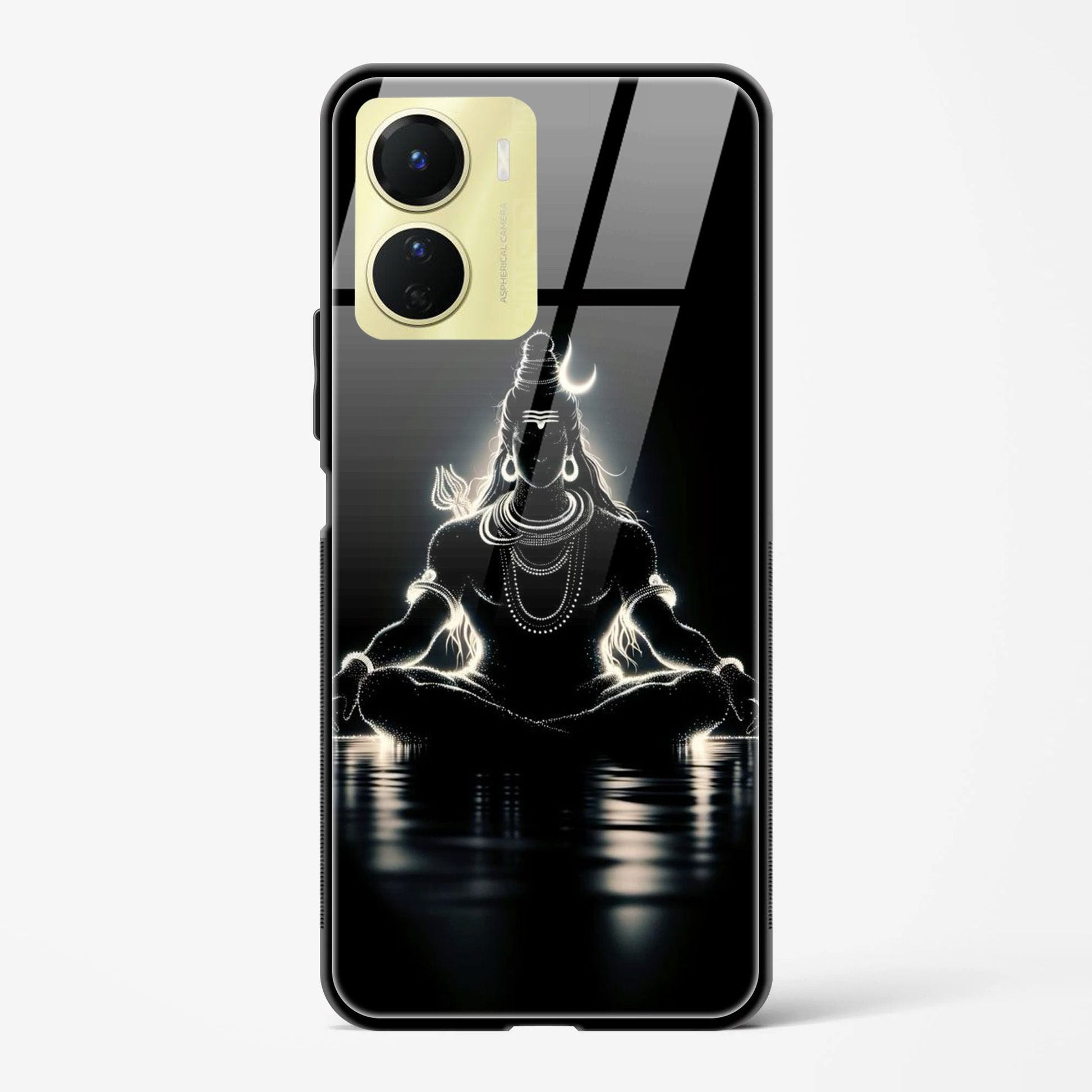 Back Cover for Vivo Y16 Premium Glass Mobile Back Case - Mypcwala