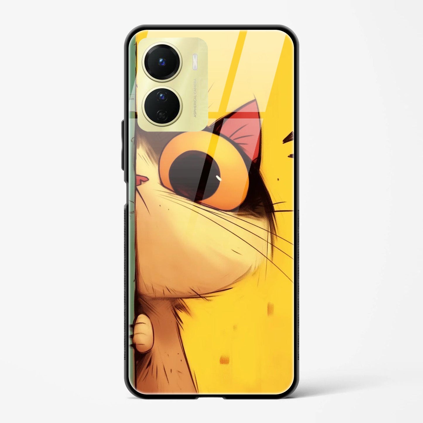 Back Cover for Vivo Y16 Premium Glass Mobile Back Case - Mypcwala