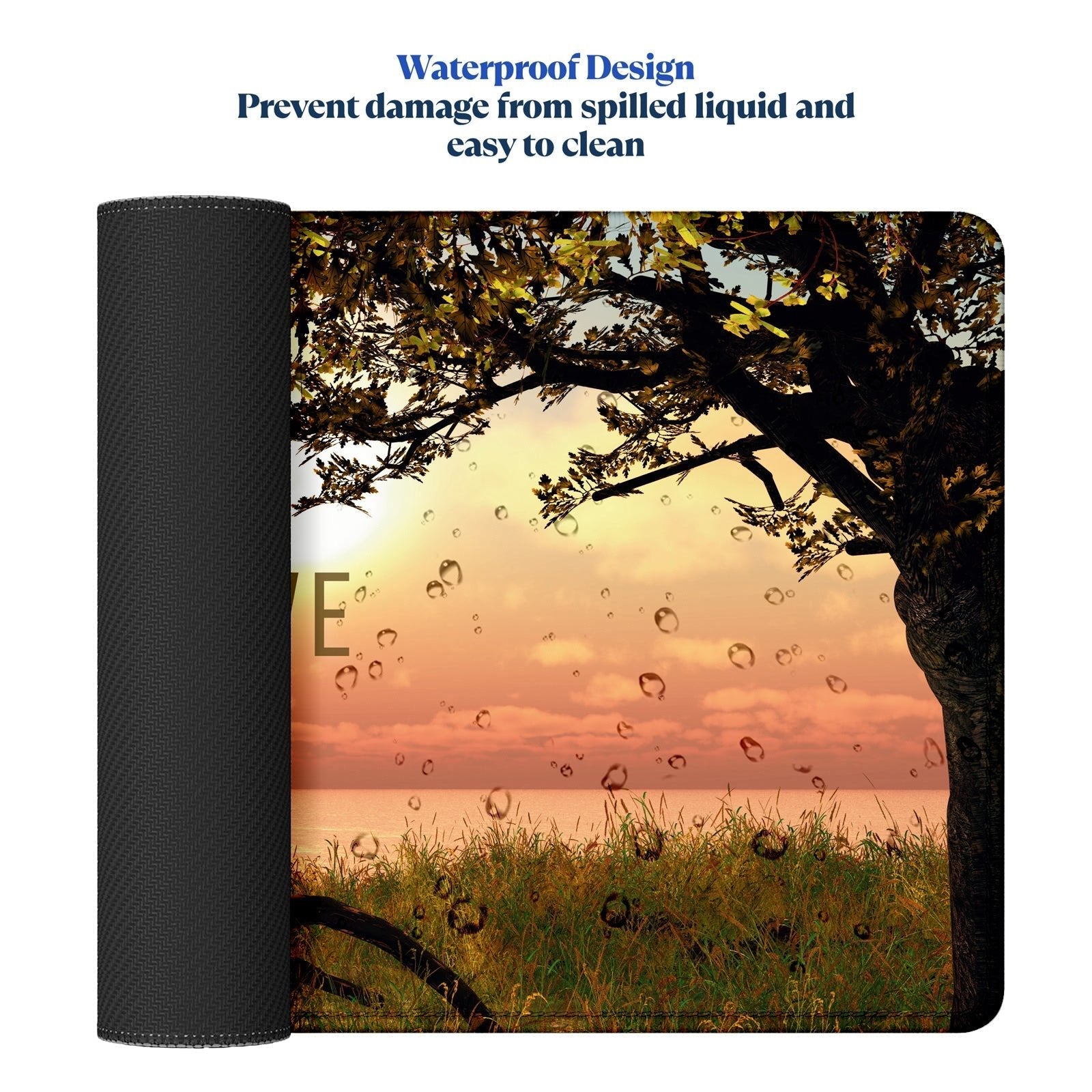 Believe – Nature Landscape Stitched Desk Mat | Large Gaming & Office Mouse Pad | Non - Slip Rubber Base | Extended Desk Mat for Keyboard, Laptop & Mouse - Mypcwala