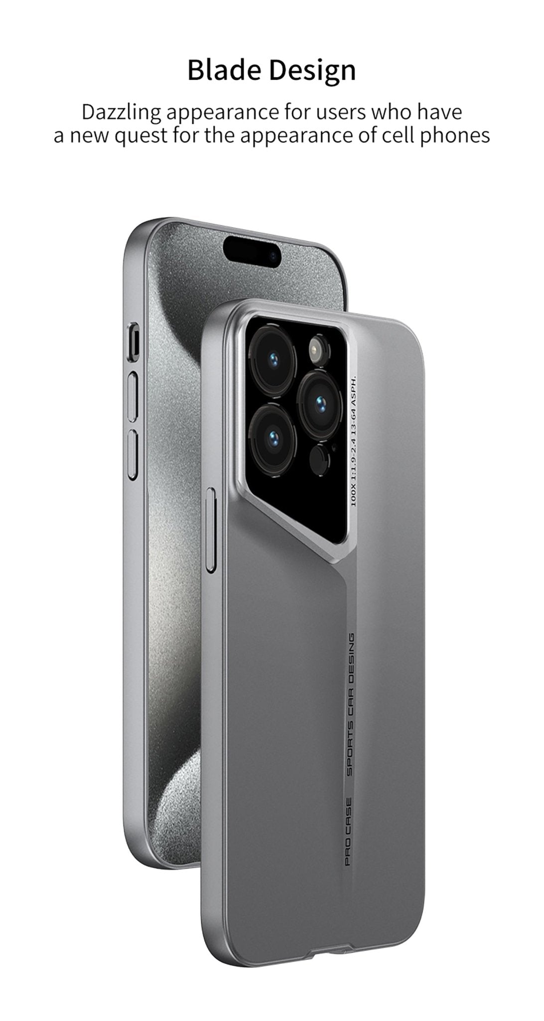 Blade Series Slim Hard Back Case/Cover for iPhone 15 Pro Max Series - (Hard PC | Polycarbonate) - Mypcwala