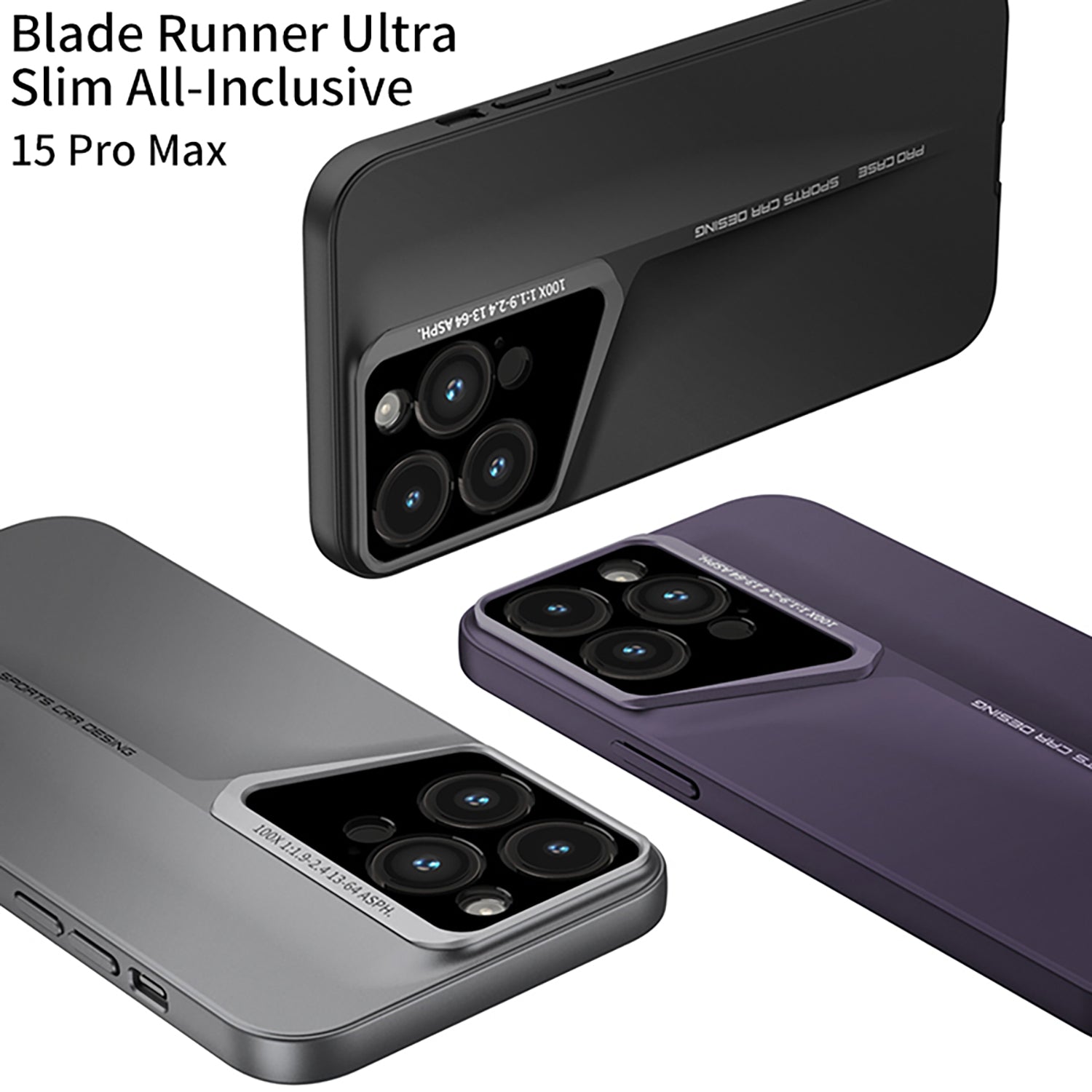 Blade Series Slim Hard Back Case/Cover for iPhone 15 Pro Max Series - (Hard PC | Polycarbonate) - Mypcwala