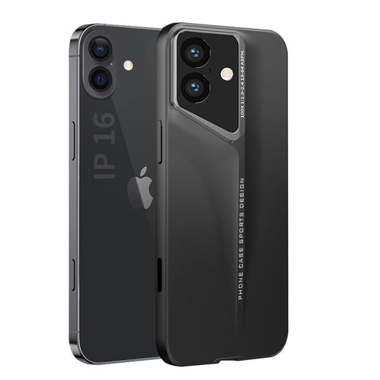 Blade Series Slim Hard Back Case/Cover for iPhone 16 - (Black | Polycarbonate) - Mypcwala