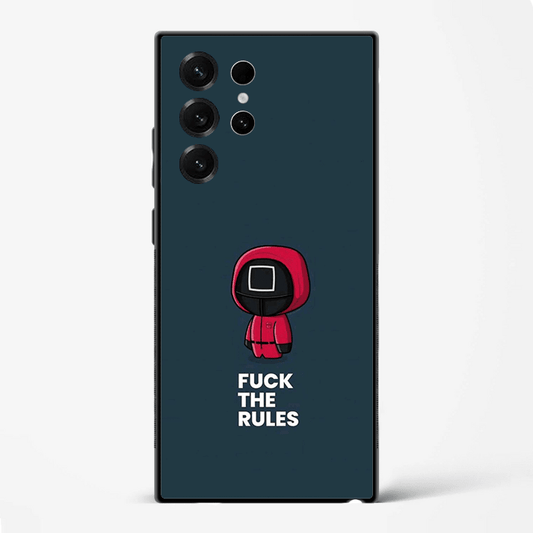 Break the Rules Bold Quote Premium Glass Phone Cover for Samsung Galaxy S22 Ultra - DHARM IT PRIVATE LIMITED