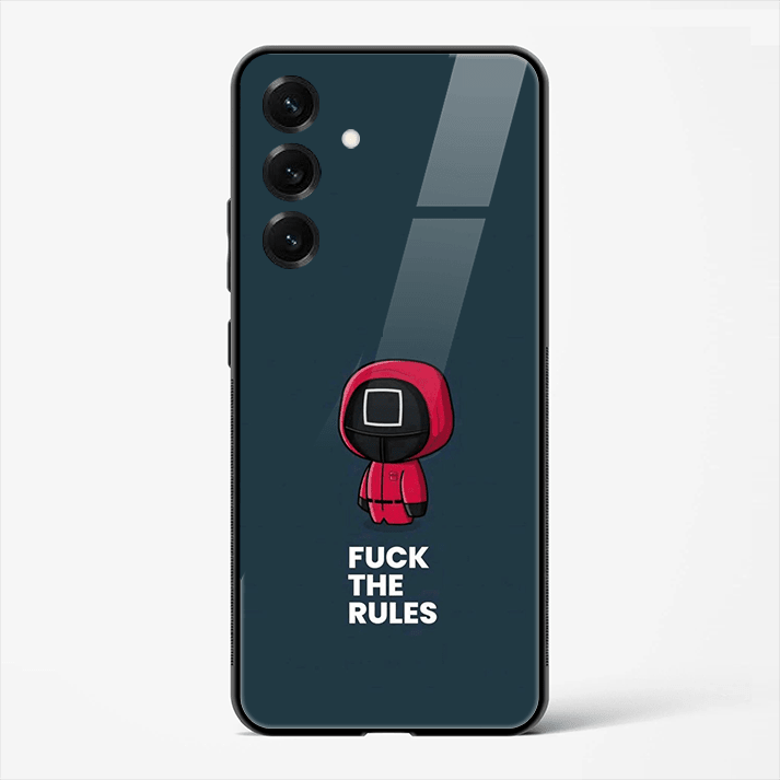 Break the Rules Bold Quote Premium Glass Phone Cover for Samsung Galaxy S25 - DHARM IT PRIVATE LIMITED