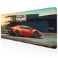Break the Rules Supercar Stitched Desk Mat | Large Gaming & Office Mouse Pad | Non - Slip Rubber Base | Extended Desk Mat for Keyboard & Laptop - Mypcwala