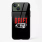 Car Drift Racing Glass Back Case for iPhone 15 | Sports Design Shockproof Cover | My PC Wala - DHARM IT PRIVATE LIMITED