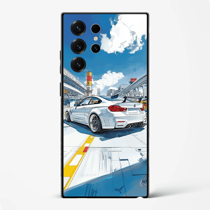 City Drift Premium Glass Phone Cover for Samsung Galaxy S22 Ultra - DHARM IT PRIVATE LIMITED