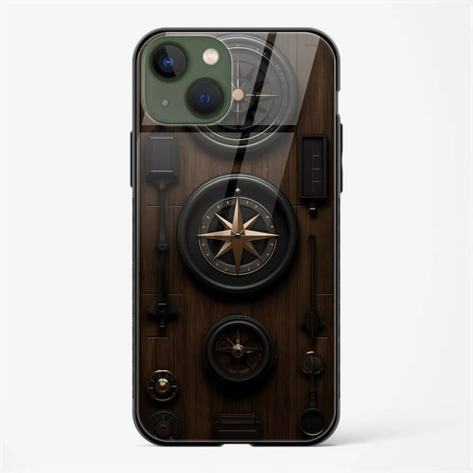 Compass Adventure Glass Back Case for iPhone 15 | Travel Design Slim Cover | My PC Wala - DHARM IT PRIVATE LIMITED