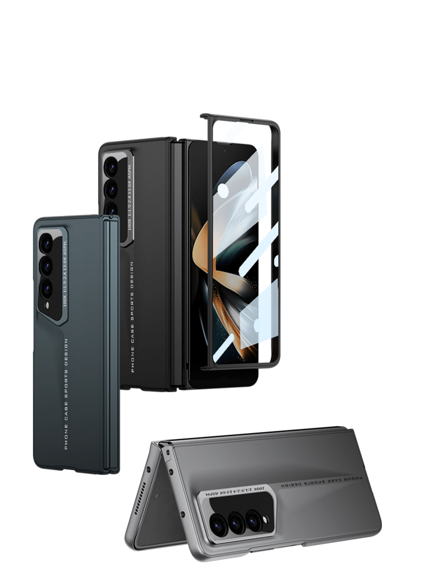 Cover for Blade Series Slim Hard Back Cover with Front Glass for Samsung Galaxy Z Fold 4 5g(Hard PC) - Mypcwala