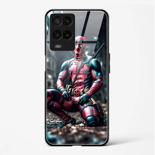 Deadpool Printed Back Glass Cover for Compatible with Oppo A54 Attractive and Uniquely Crafted Smartphone Case - Mypcwala