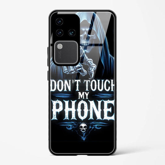 Don't Touch My Phone Design Printed Hard Back Cover Compatible with Vivo V30 Pro 5G Attractive and Uniquely Crafted Smartphone Case - Mypcwala