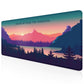 Dream Beyond the Horizon – Sunset Landscape Stitched Desk Mat | Large Gaming & Office Mouse Pad | Non - Slip Rubber Base | Extended Desk Mat for Keyboard & Laptop - Mypcwala