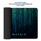 Escape the Matrix Stitched Desk Mat | Large Gaming & Office Mouse Pad | Non - Slip Rubber Base | Extended Desk Mat for Keyboard & Laptop - Mypcwala