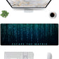 Escape the Matrix Stitched Desk Mat | Large Gaming & Office Mouse Pad | Non - Slip Rubber Base | Extended Desk Mat for Keyboard & Laptop - Mypcwala