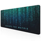 Escape the Matrix Stitched Desk Mat | Large Gaming & Office Mouse Pad | Non - Slip Rubber Base | Extended Desk Mat for Keyboard & Laptop - Mypcwala