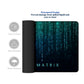 Escape the Matrix Stitched Desk Mat | Large Gaming & Office Mouse Pad | Non - Slip Rubber Base | Extended Desk Mat for Keyboard & Laptop - Mypcwala