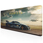 Fearless Supercar Stitched Desk Mat | Large Gaming & Office Mouse Pad | Non - Slip Rubber Base | Extended Desk Mat for Keyboard & Laptop - Mypcwala