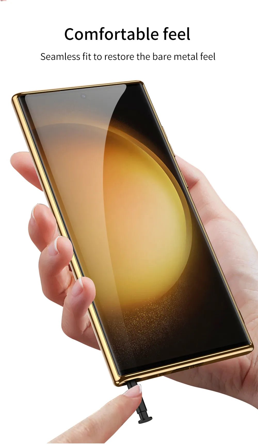 For Samsung Galaxy S23 Ultra 5G Rhombus Pattern Electroplating Plain PU Phone Case (Pink) - Mypcwala