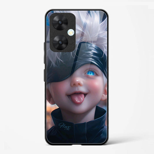 Funny Boy Design Printed Glass Mobile Back Case Compatible for Redmi 13C | TPU Shock - Resistant Soft Edge | 360° Protection - Mypcwala