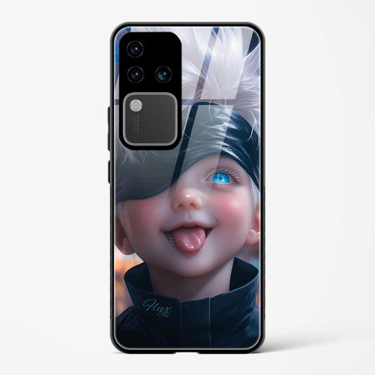 Funny Looking Boy Design Printed Hard Back Cover Compatible with Vivo V30 Pro 5G Attractive and Uniquely Crafted Smartphone Case - Mypcwala