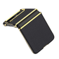 Galaxy Z Flip 4 Leather Business Style Canvas Hybrid Case - Mypcwala
