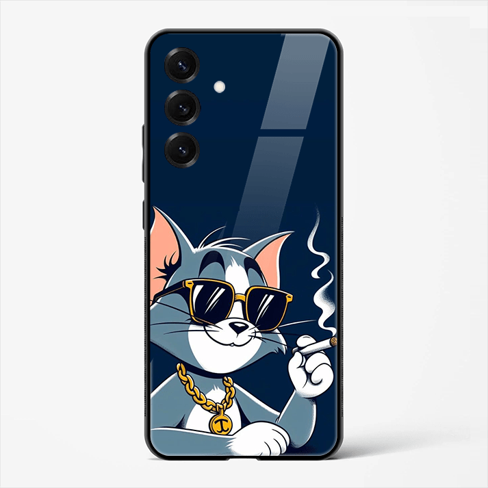 Gangsta Tom Premium Glass Phone Cover for Samsung Galaxy S25 - DHARM IT PRIVATE LIMITED