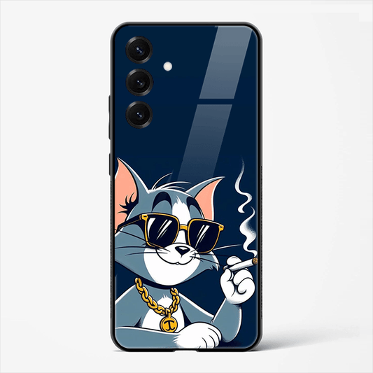 Gangsta Tom Premium Glass Phone Cover for Samsung Galaxy S25 - DHARM IT PRIVATE LIMITED