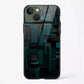 Geometric Pattern Glass Back Case for iPhone 15 | Abstract Design Slim Cover | My PC Wala - DHARM IT PRIVATE LIMITED