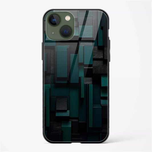 Geometric Pattern Glass Back Case for iPhone 15 | Abstract Design Slim Cover | My PC Wala - DHARM IT PRIVATE LIMITED