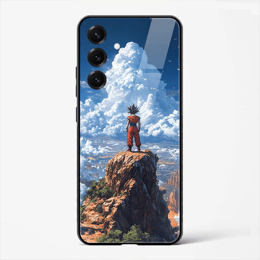 Goku Mountain View Anime Premium Glass Phone Cover for Samsung Galaxy S25 - DHARM IT PRIVATE LIMITED
