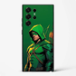 Green Arrow Hero Mode Premium Glass Phone Cover for Samsung Galaxy S22 Ultra - DHARM IT PRIVATE LIMITED