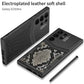 Hybrid Shockproof Rugged Armor Electroplated Soft TPU Silicone PU Leather Protective Cover with Pen Slots Phone Case for Samsung Galaxy S23 Ultra 5G ƒ?? Snake skin texture - Mypcwala
