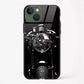 Motorcycle Designer Glass Back Case for iPhone 15