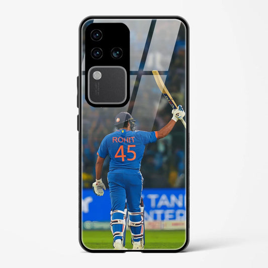 Indian Cricketer Rohit Sharma Design Printed Hard Back Cover Compatible with Vivo V30 Pro 5G Attractive and Uniquely Crafted Smartphone Case - Mypcwala