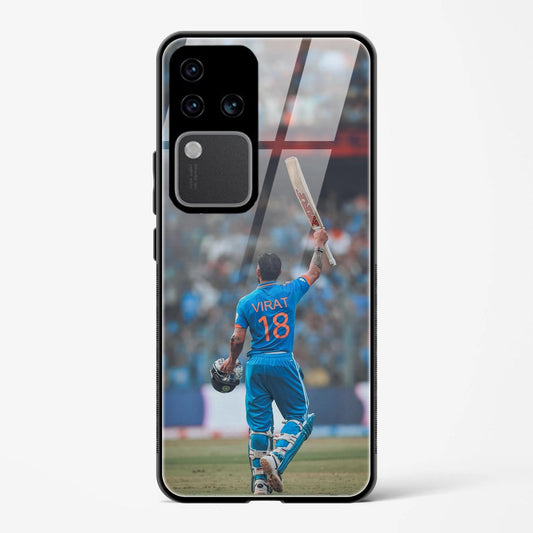 Indian Cricketer Virat Kohli Design Printed Hard Back Cover Compatible with Vivo V30 Pro 5G Attractive and Uniquely Crafted Smartphone Case - Mypcwala