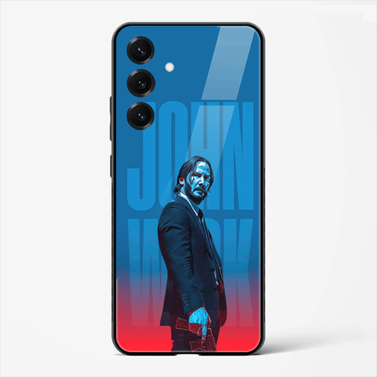 John Wick Assassin Mode Premium Glass Phone Cover for Samsung Galaxy S25 - DHARM IT PRIVATE LIMITED