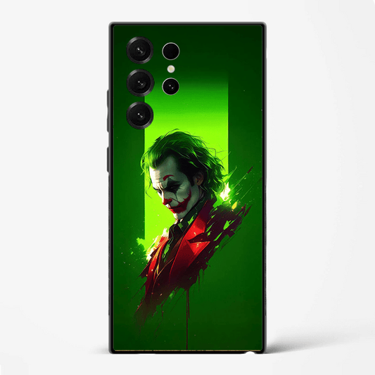 Joker Chaos Artwork Premium Glass Phone Cover for Samsung Galaxy S22 Ultra - DHARM IT PRIVATE LIMITED