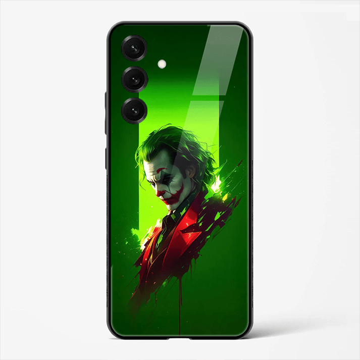 Joker Chaos Artwork Premium Glass Phone Cover for Samsung Galaxy S25 - DHARM IT PRIVATE LIMITED