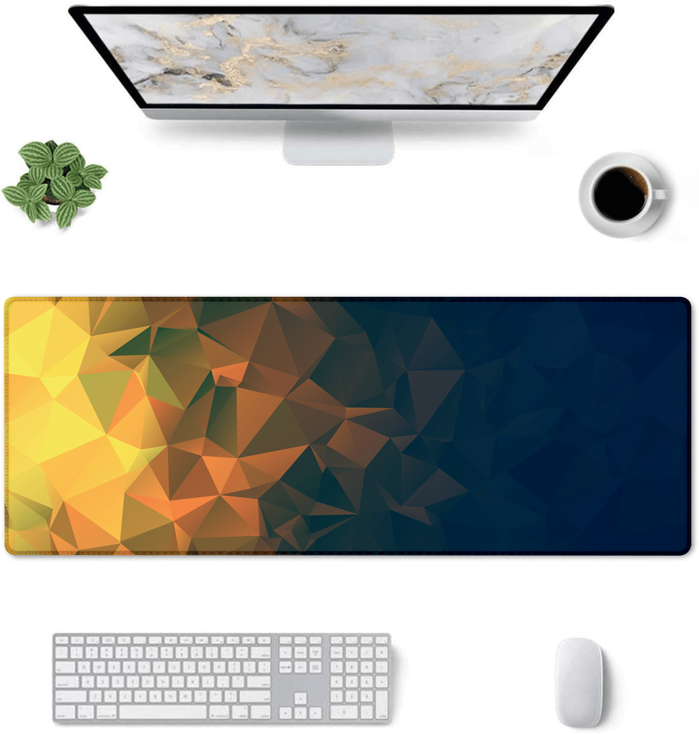 Large Extended Mouse Pad – Non - Slip Rubber Base, Desk Mat for Office, Gaming & Workstation - Mypcwala