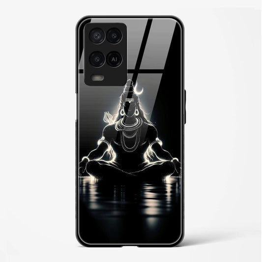 Lord Shiv Printed Back Glass Cover for Compatible with Oppo A54 Attractive and Uniquely Crafted Smartphone Case - Mypcwala