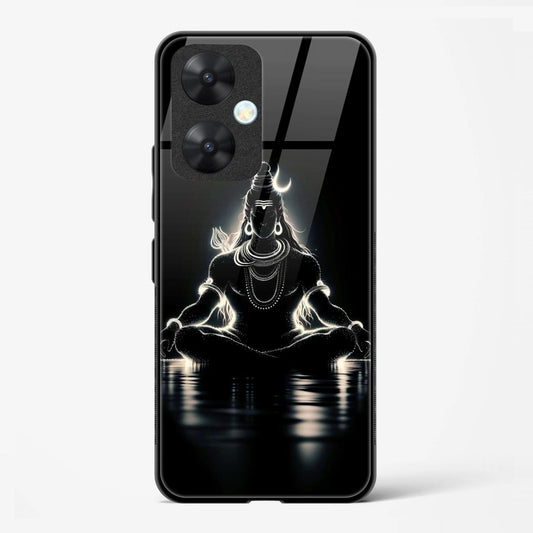 Lord Shiva Design Printed Glass Mobile Back Case Compatible for Redmi 13C | TPU Shock - Resistant Soft Edge | 360° Protection - Mypcwala