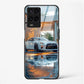 Luxury Car Printed Back Glass Cover for Compatible with Oppo A54 Attractive and Uniquely Crafted Smartphone Case - Mypcwala