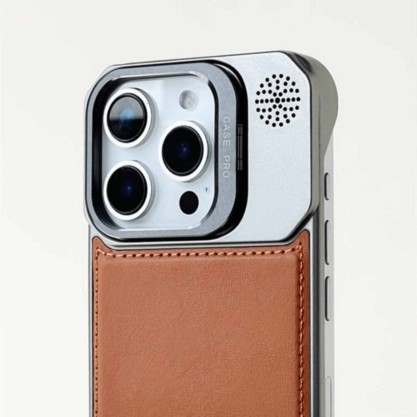 Luxury Magnetic Armor Case with Speaker Grill Design for iPhone - Mypcwala