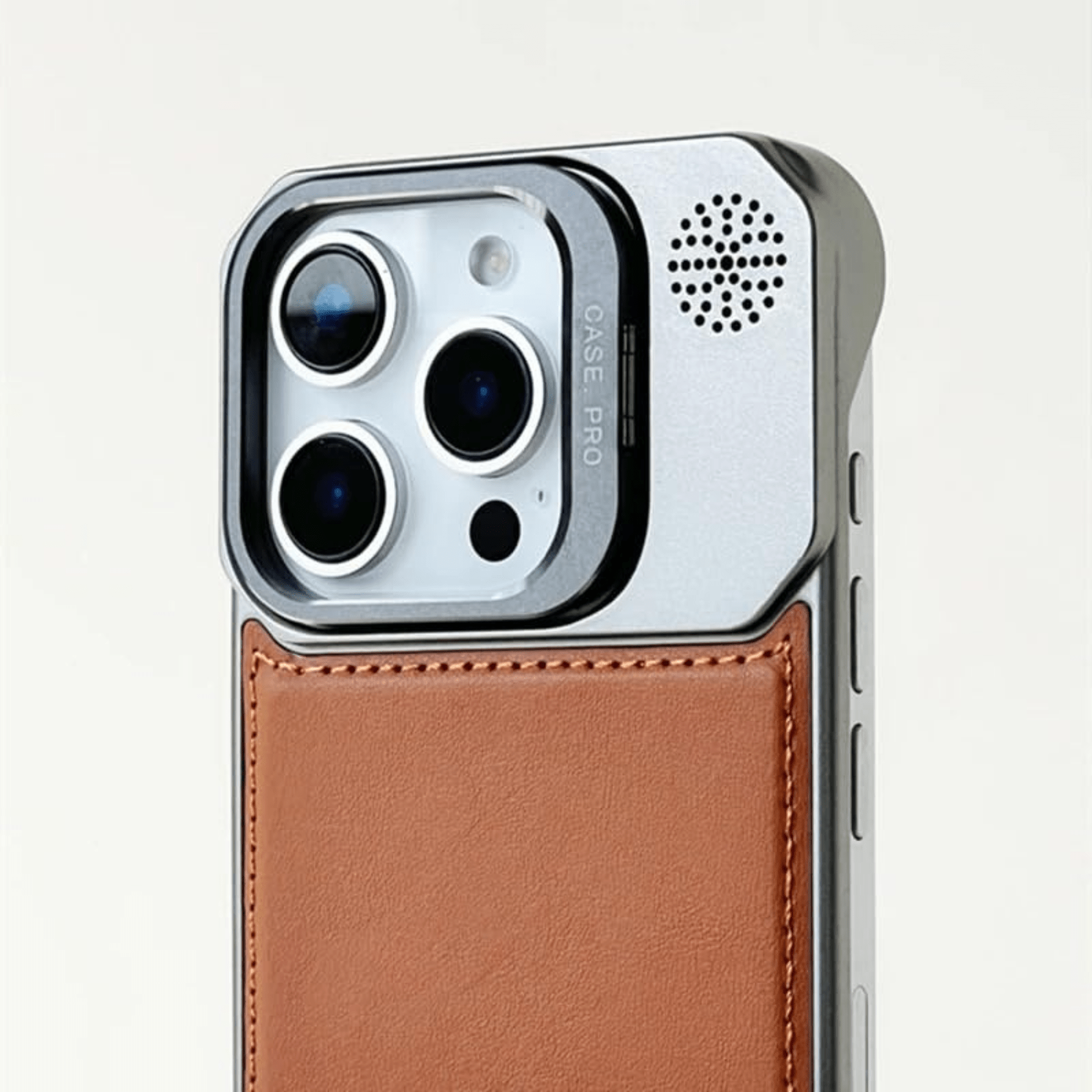 Luxury Magnetic Armor Case with Speaker Grill Design for iPhone - Mypcwala