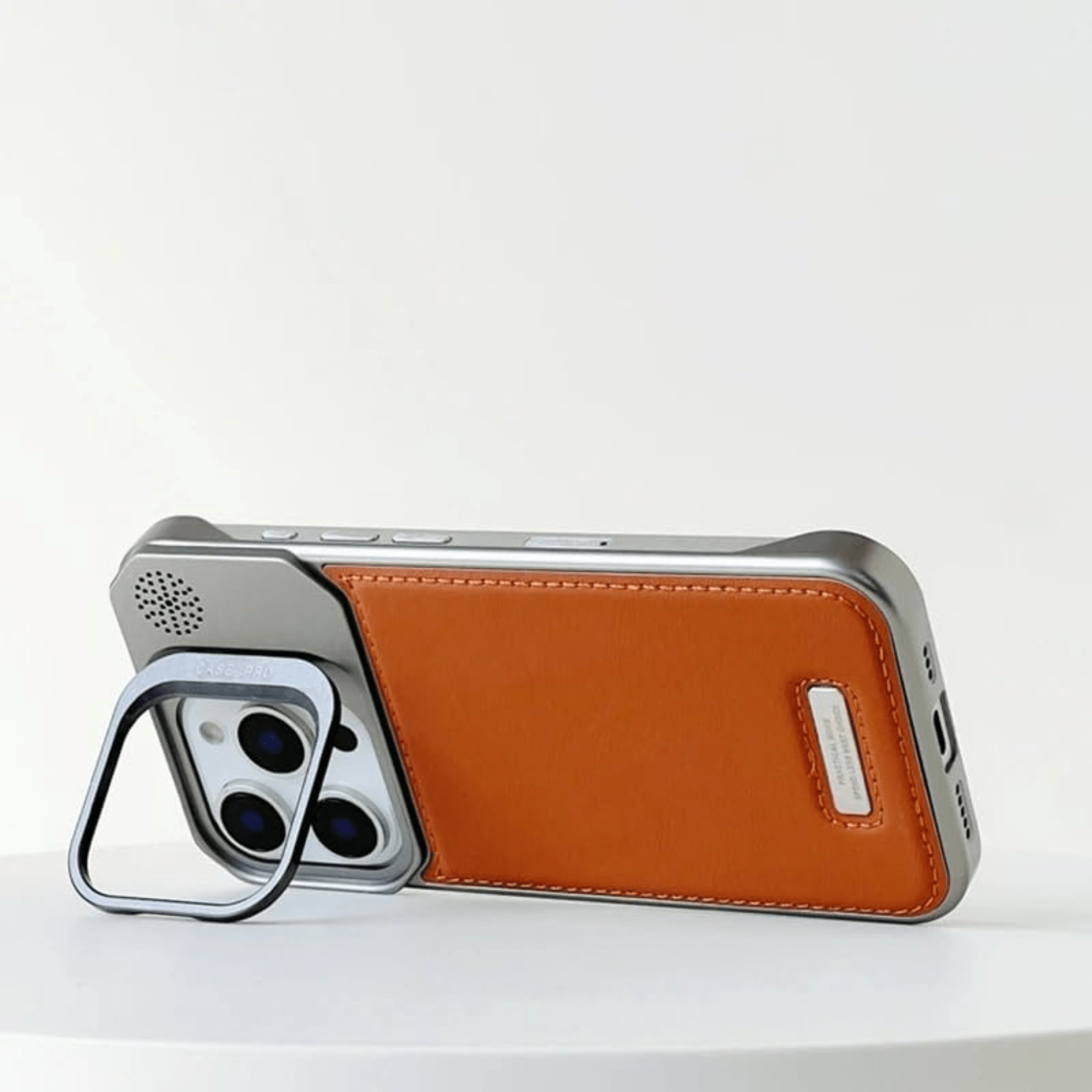 Luxury Magnetic Armor Case with Speaker Grill Design for iPhone - Mypcwala