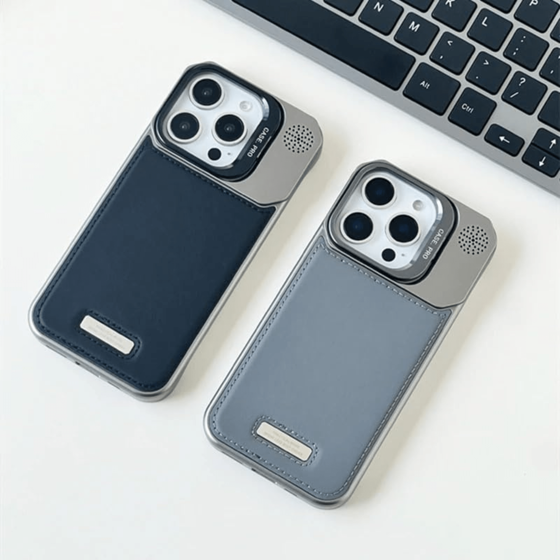 Luxury Magnetic Armor Case with Speaker Grill Design for iPhone - Mypcwala
