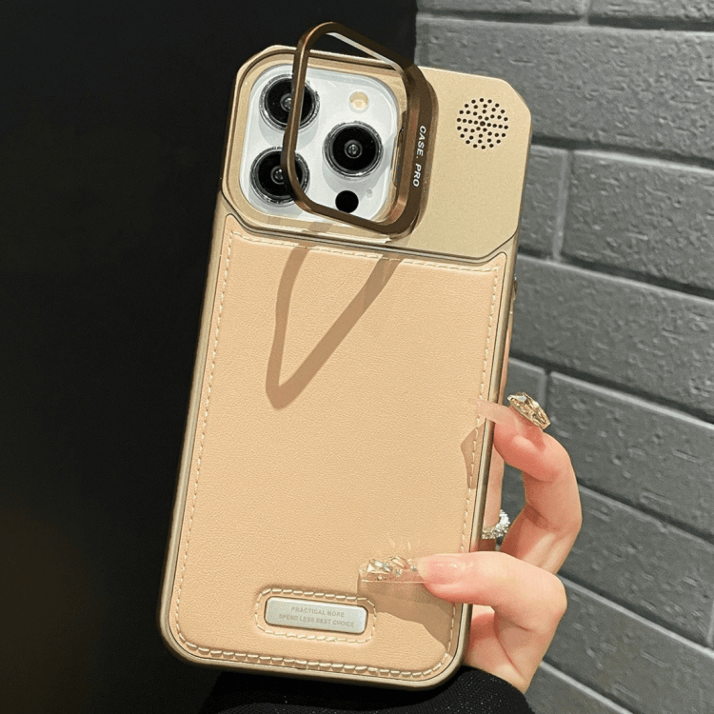 Luxury Magnetic Armor Case with Speaker Grill Design for iPhone - Mypcwala